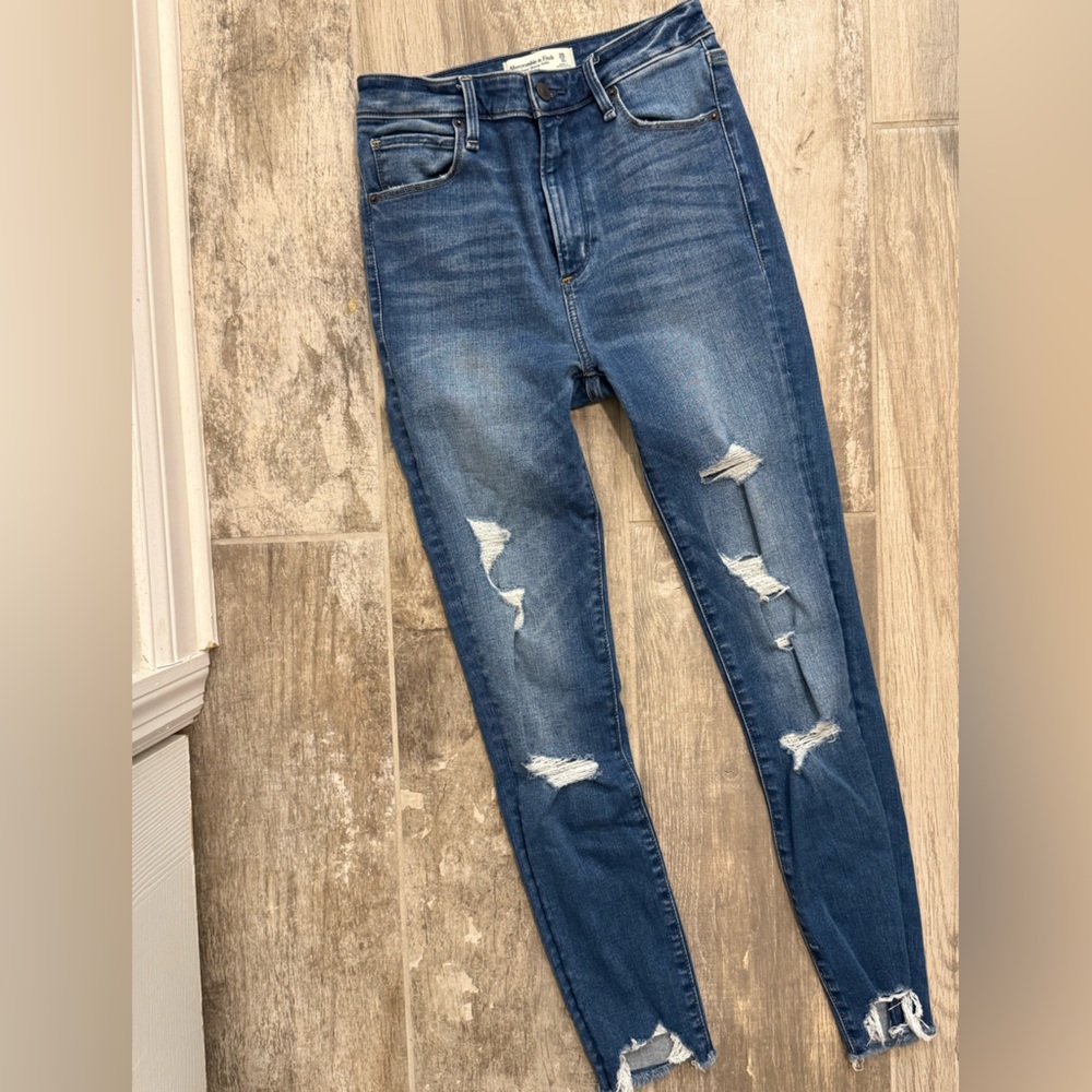 Abercrombie & Fitch the super skinny ankle high-rise